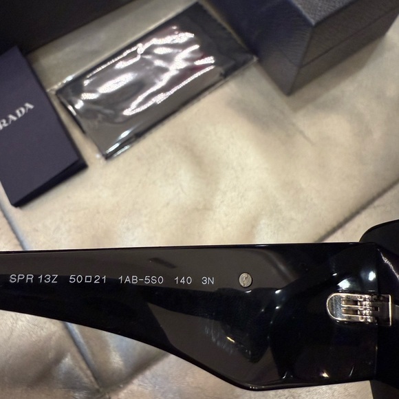 Prada Sunglasses PR 13ZS 1AB-5S0 EUC with box and original accessories black - Picture 5 of 8
